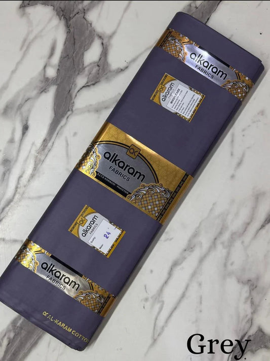 Gray Al Karam Cotton